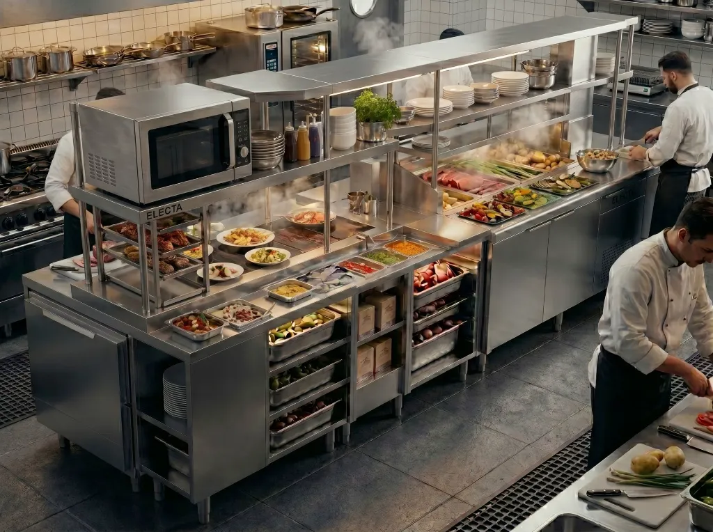 estação de montagem multi chef electa.webp