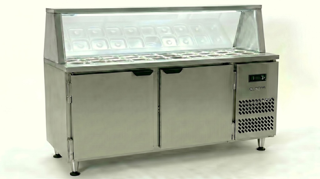[REF-B-1420-3] Refrigerador Baixo 4GN 3 Canais