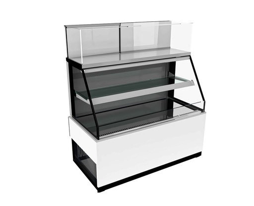 Expositor Vitrine Combinado Electa Estufa Quente - Refrigerado 1200x600x1400